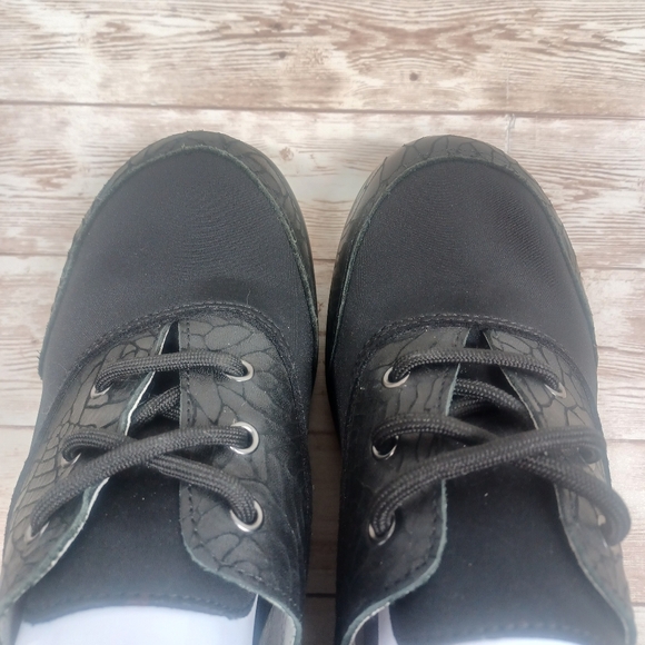 Alegria by PG Lite Slip Resistant Leather Black Lace Up Clog Heel Size 37 or 7 - Picture 2 of 14